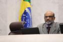 Secretário estadual da Fazenda, Renê de Oliveira Garcia Junior, apresenta os dados relativos ao cumprimento das metas fiscais dos primeiros quatro meses de 2022
