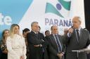 A governadora Cida Borghetti deu posse ao novo secretário da Fazenda de Estado do Paraná, José Luiz Bovo, durante cerimônia realizada na manhã desta segunda-feira (7) no Palácio Iguaçu, em Curitiba.