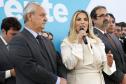 A governadora Cida Borghetti deu posse ao novo secretário da Fazenda de Estado do Paraná, José Luiz Bovo, durante cerimônia realizada na manhã desta segunda-feira (7) no Palácio Iguaçu, em Curitiba.