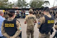 Policiais do COPE e PMPR