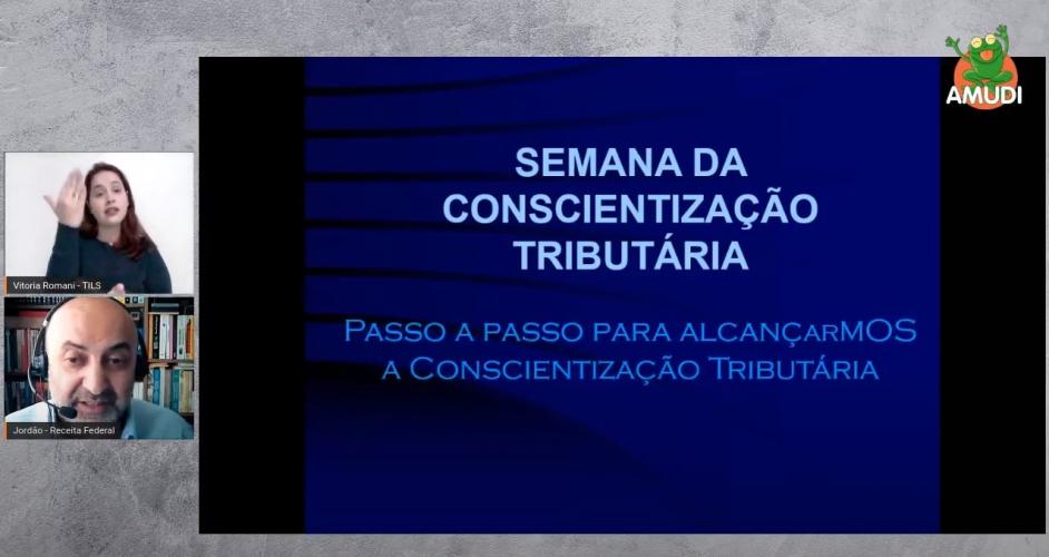 Palestra aborda sistema de tributação e a fiscalização da sociedade