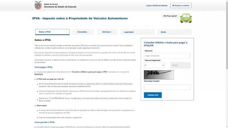A partir deste momento, o novo portal assume o gerenciamento desses dois tributos disponibilizando aos paranaenses serviços online em todas as plataformas disponíveis, sem complexidades.