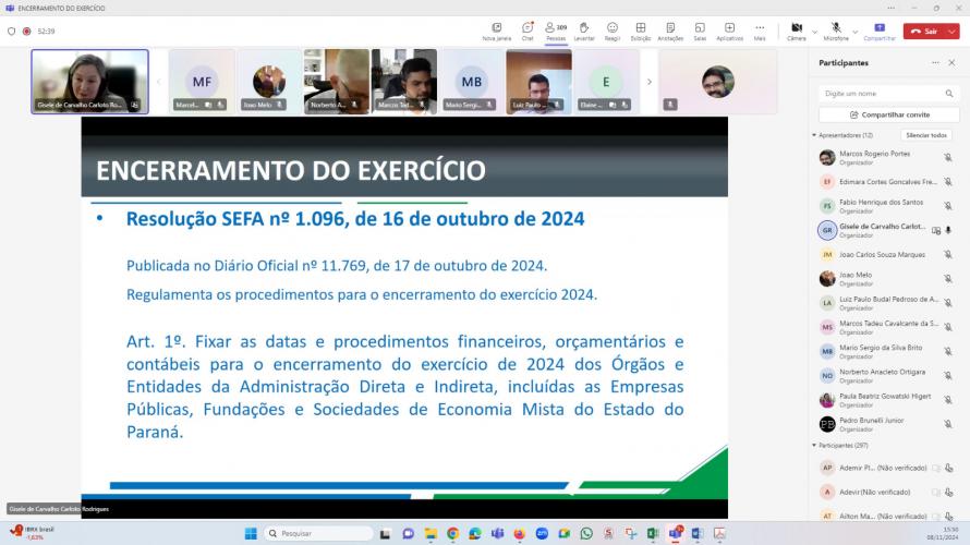Fazenda detalha encerramento do orçamento 2024 em live