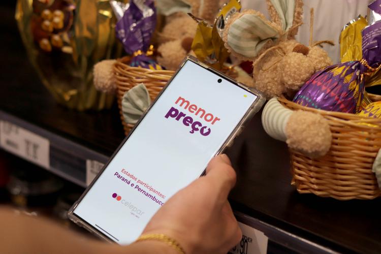 Caça aos ovos: aplicativo Menor Preço