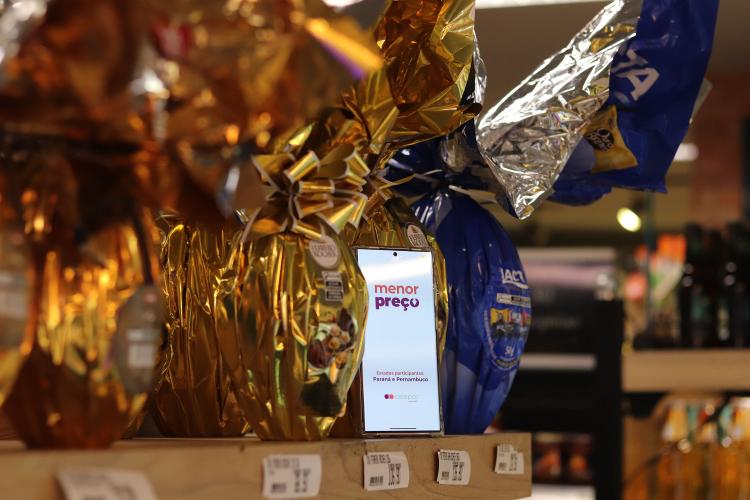 Caça aos ovos: aplicativo Menor Preço