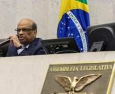O secretário Renê Garcia Junior, de Estado da Fazenda (SEFA), participa nesta quarta-feira (27), de uma audiência pública  na Assembleia Legislativa do Paraná (ALEP), para apresentação dos dados do Governo relativos ao cumprimento das metas fiscais do terceiro quadrimestre de 2018.  Curitiba, 27/02/2019 -  Foto: Geraldo Bubniak/ANPr