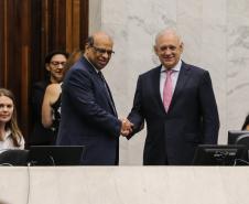 O secretário Renê Garcia Junior, de Estado da Fazenda (SEFA), participa nesta quarta-feira (27), de uma audiência pública  na Assembleia Legislativa do Paraná (ALEP), para apresentação dos dados do Governo relativos ao cumprimento das metas fiscais do terceiro quadrimestre de 2018.  Curitiba, 27/02/2019 -  Foto: Geraldo Bubniak/ANPr