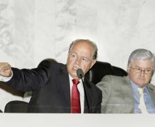 Secretário da Fazenda, Luiz Carlos Hauly. Audiência pública de prestação de contas da arrecadação de 2012