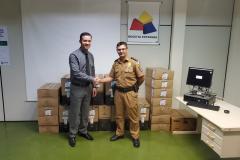 Delegacia da Receita em Maringá doa computadores para a PM
