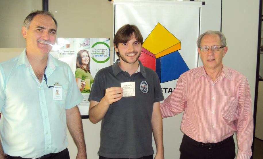 Thiago Augusto dos Santos, morador de Colorado, no norte do Paraná, já foi contemplado três vezes na campanha Nota Fiscal Paranaense.