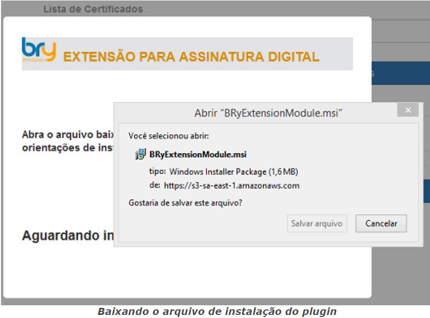 Baixando plugin