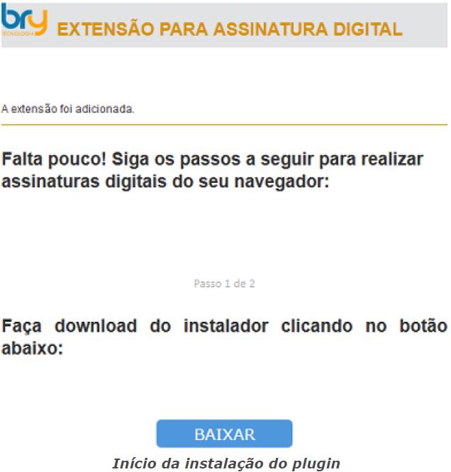 Instalação plugin