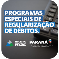 Programas especiais de regularização de débitos.