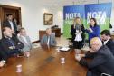 A governadora Cida Borghetti durante a entrega dos prêmios da 35ª premiação do programa Nota Paraná, do mês de outubro em evento no Palácio Iguaçu nesta quarta-feira (24). 