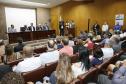 O governador Carlos Massa Ratinho Júnior, participa da posse do secretário de Estado da Fazenda, Renê de Oliveira Garcia Junior. 