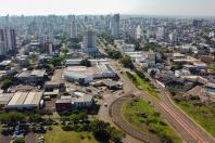 Cascavel, 21 de setembro de 2023 - Drone da cidade de Cascavel, localizada na região oeste do Paraná.