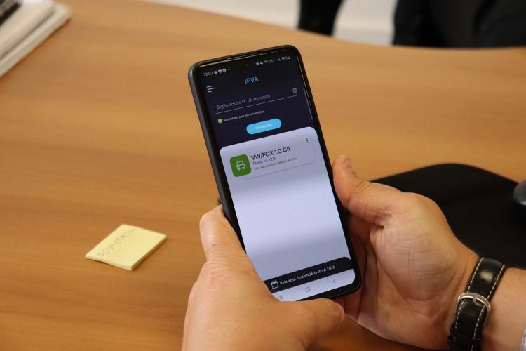 Tela aplicativo Serviços Rápidos da Receita Estadual PR
