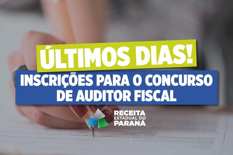 inscrições para concurso da Receita Estadual