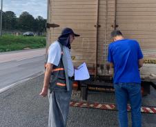 Receita promove fiscalização no transporte de mercadorias em São Luiz do Purunã