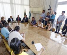 O secretário da Fazenda Renê de Oliveira Garcia Junior, detalha em entrevista coletiva a situação das contas do Estado, do novo SIAF, Sistema de Gestão Financeira do Governo e as medidas que vem adotando.