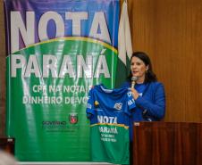O Governo do Estado entrega os três principais prêmios do sorteio de março do programa Nota Paraná. A solenidade de premiação aconteceu na Secretaria de Estado da Fazenda, em Curitiba nesta quinta-feira (21).  