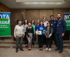 O Governo do Estado entrega os três principais prêmios do sorteio de março do programa Nota Paraná. A solenidade de premiação aconteceu na Secretaria de Estado da Fazenda, em Curitiba nesta quinta-feira (21).  