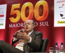 Copel, Sanepar, Fomento Paraná, Cohapar, Ferroeste e Celepar foram premiadas na noite de segunda-feira (23) por se destacarem no ranking das 500 maiores empresas do Sul do Brasil, publicado pela Revista Amanhã em parceria com a assessoria tributária e empresarial PricewaterhouseCoopers (PwC). O evento homenageou as cem maiores empresas do Estado, os destaques setoriais e as líderes por indicadores. 