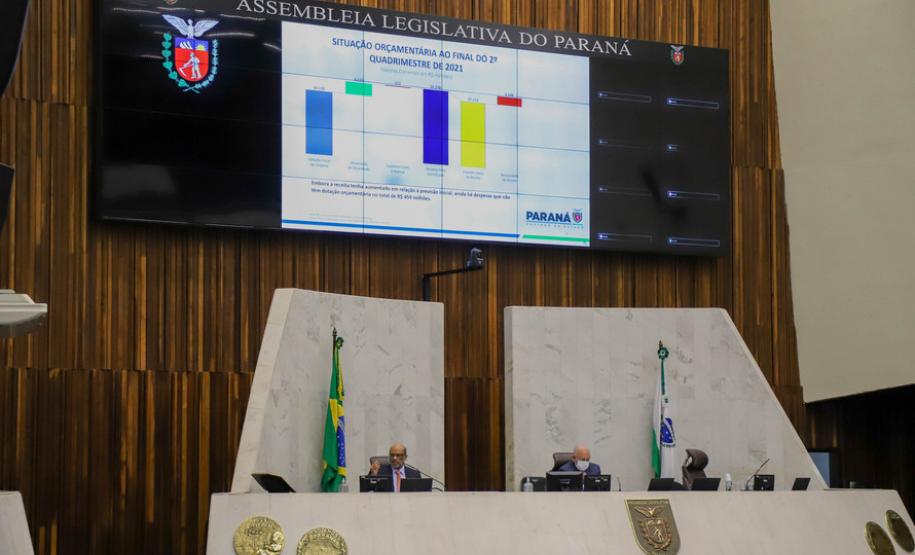 O secretário de Estado da Fazenda, Renê Garcia Júnior, apresenta os dados do Governo relativos ao cumprimento das metas fiscais referente ao 2º quadrimestre de 2021