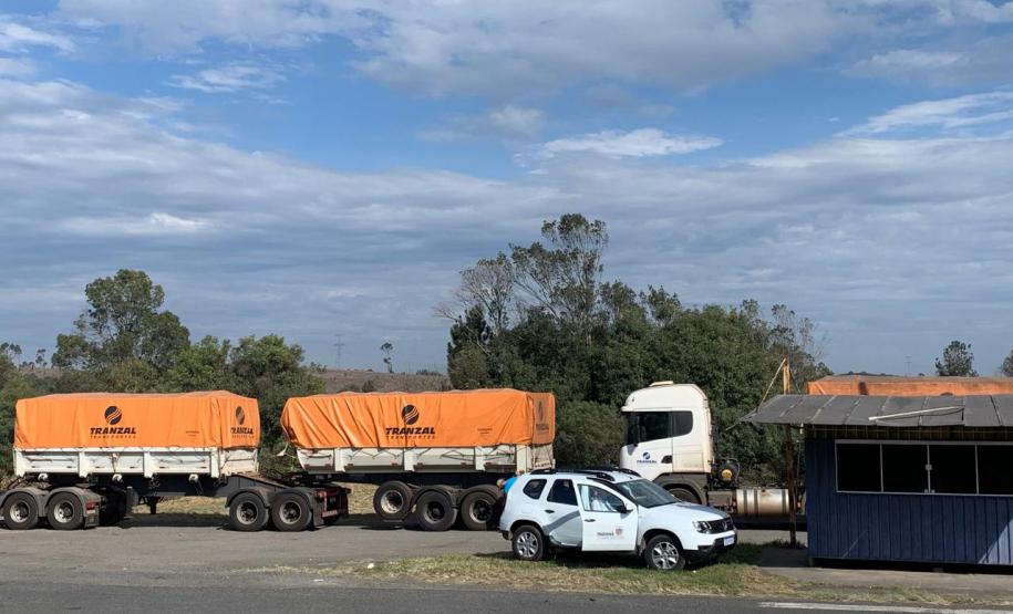 Receita promove fiscalização no transporte de mercadorias em São Luiz do Purunã