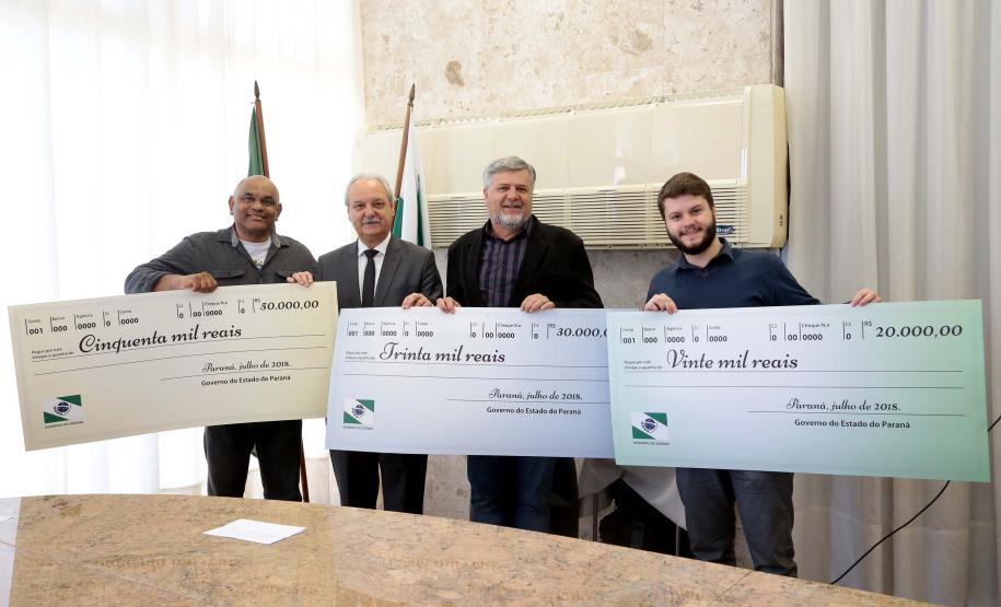 Morador de Foz do Iguaçu e instituições de Curitiba ganham os principais prêmios do Nota Paraná Um morador de Foz do Iguaçu e duas instituições beneficentes de Curitiba foram os ganhadores dos três principais prêmios do 32º sorteio do Nota Paraná, ocorrido em julho