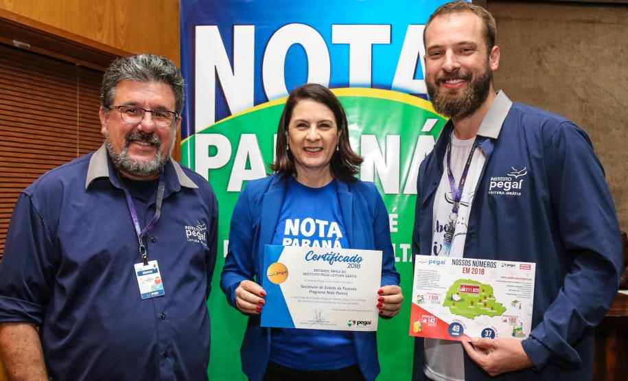 Com recorde em valores devolvidos, Nota Paraná premia moradores de Maringá e Curitiba O Governo do Estado entrega os três principais prêmios do sorteio de março do programa Nota Paraná. A solenidade de premiação aconteceu na Secretaria de Estado da Fazenda, em Curitiba nesta quinta-feira (21).