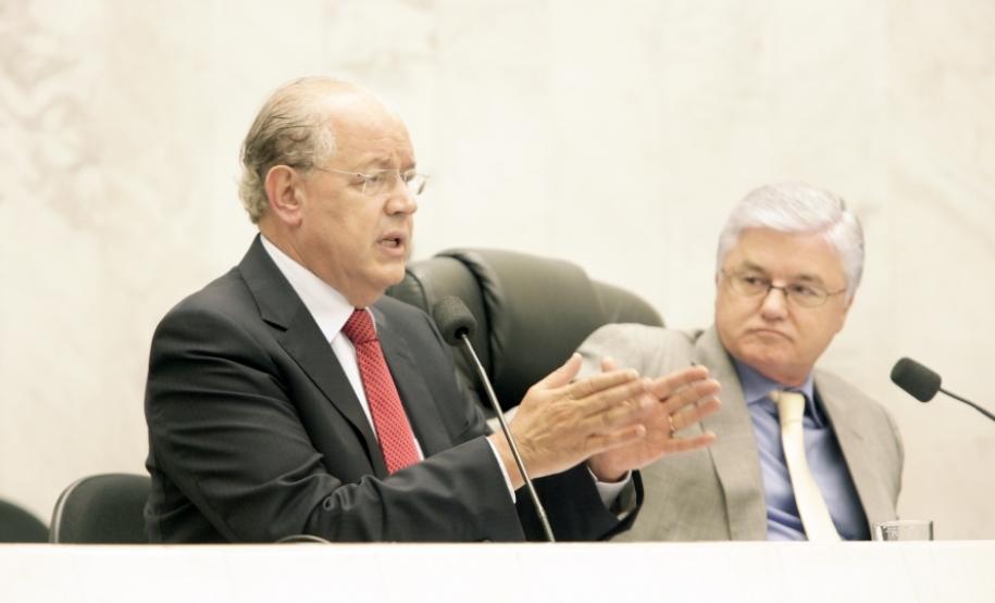 Secretário da Fazenda, Luiz Carlos Hauly. Audiência pública de prestação de contas da arrecadação de 2012