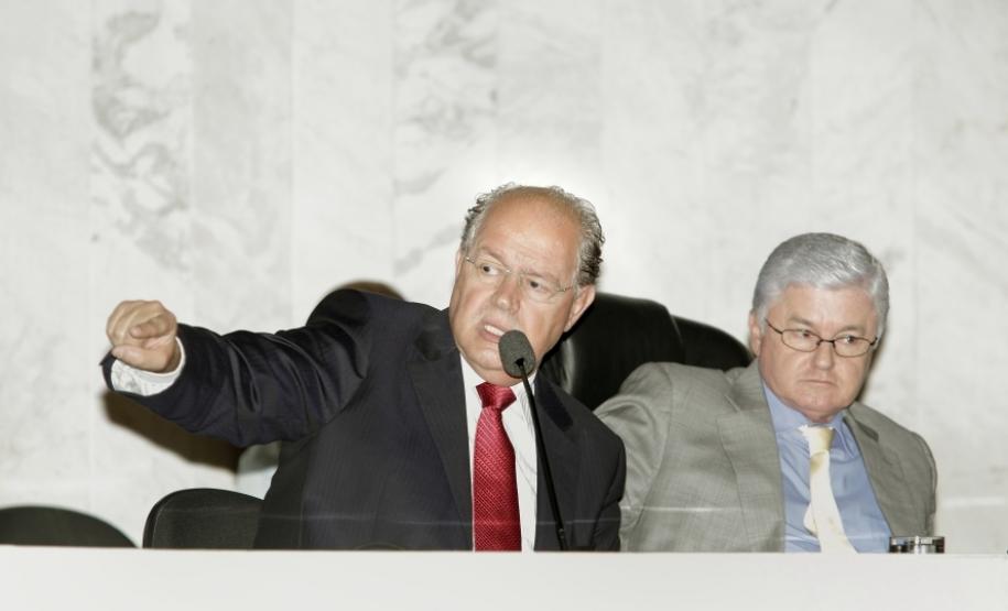 Secretário da Fazenda, Luiz Carlos Hauly. Audiência pública de prestação de contas da arrecadação de 2012